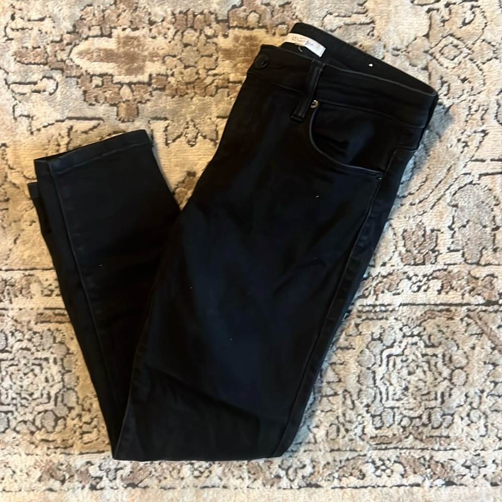 STS blue skinny fray, black skinny jeans - size 28